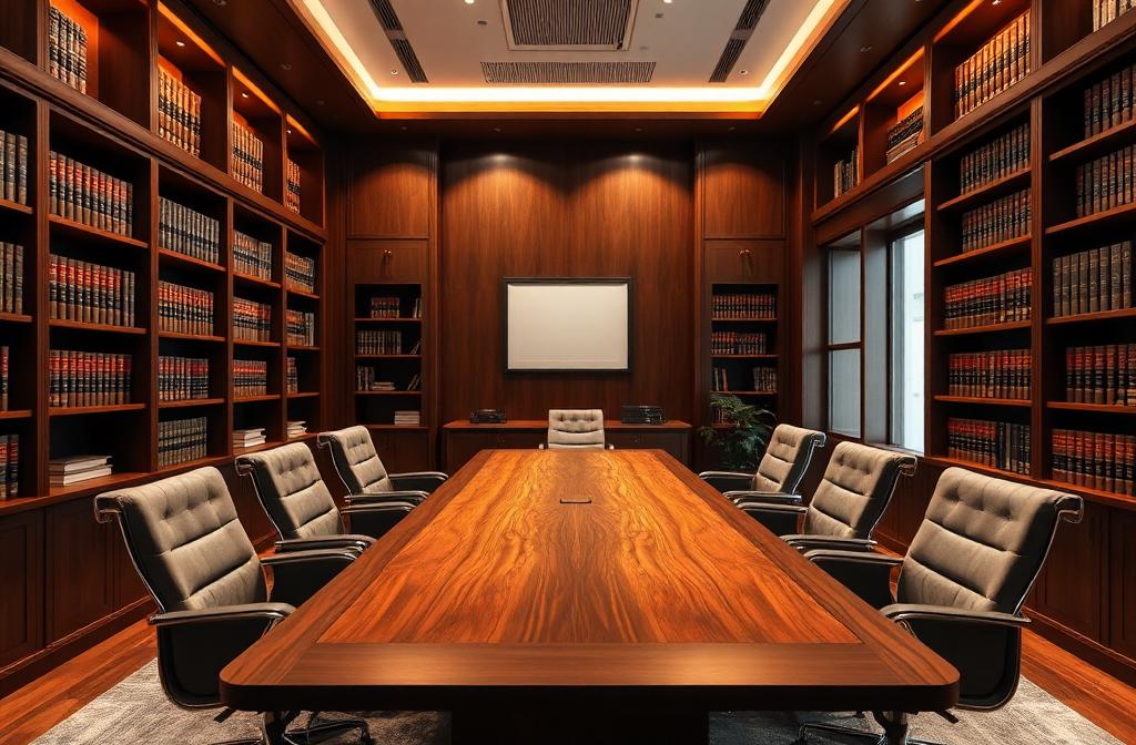 Interior del estudio jurídico